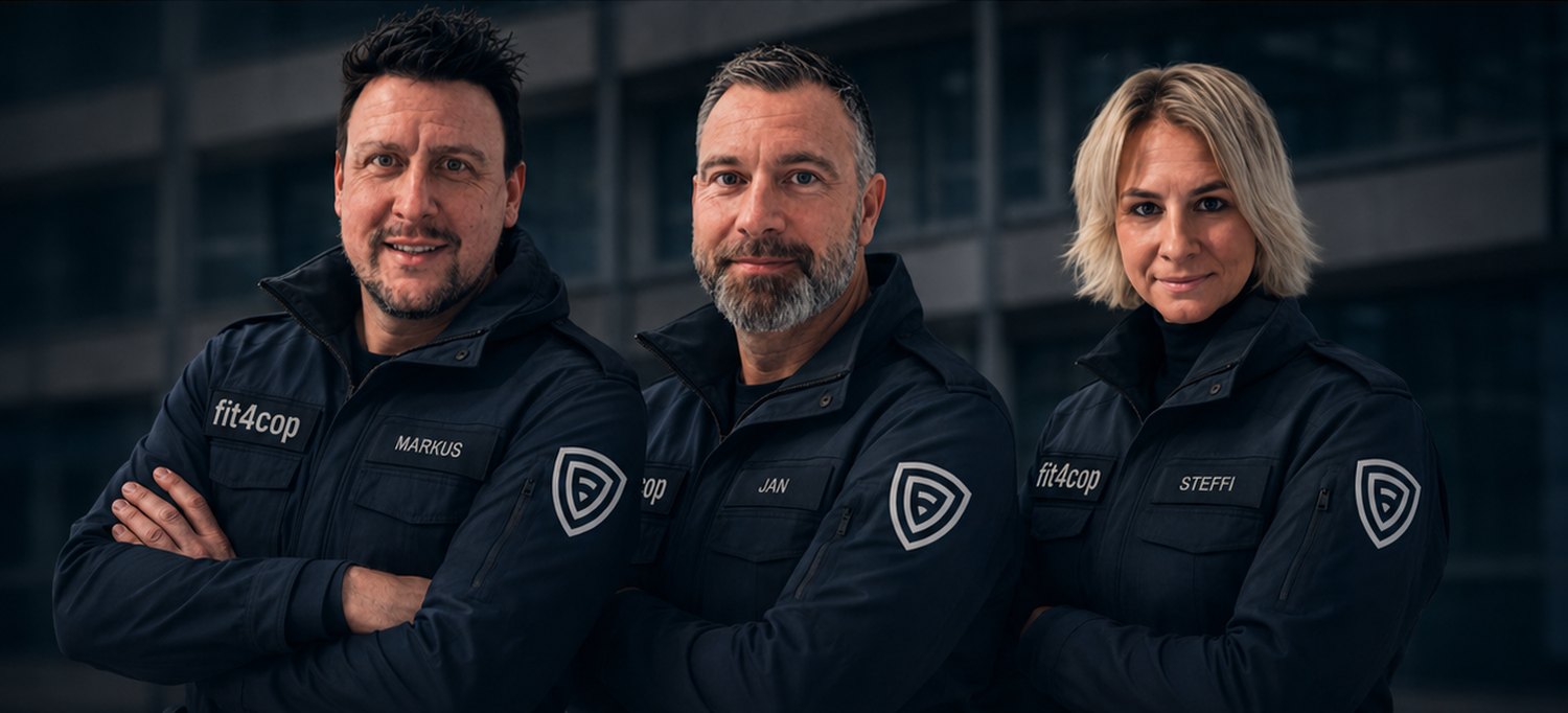 Markus, Jan und Steffi vom fit4cop-Team